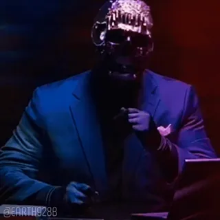 😍 93683c0c @EARTH928B mask, suit, cyberpunk, futuristic, mistery, account telegram sticker