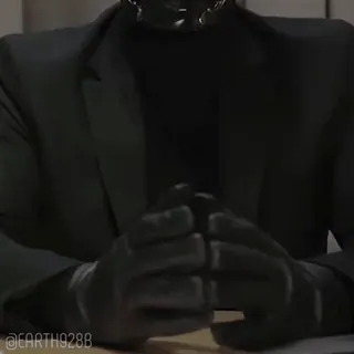 😍 e73a1ddf @EARTH9288 man in black, gloves, formal wear, suit telegram sticker