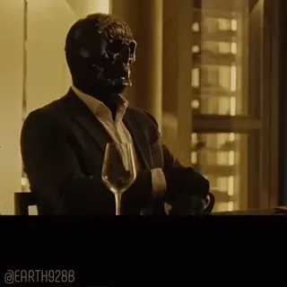 😂 eef3e7e2 skull, suit, scary, man, dark, death telegram sticker