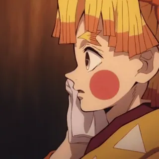 ⚡ 0897a3f5 Zenitsu Agatsuma Demon Slayer Anime, Demon Slayer, Zenitsu, Postać, Manga whatsapp sticker