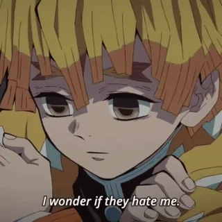 ⚡ 3495fcc2 I wonder if they hate me. whatsapp sticker