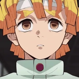 ⚡ 40eca78f Zenitsu Agatsuma Demon Slayer Anime, Demon Slayer, Zenitsu, Postać, Manga whatsapp sticker