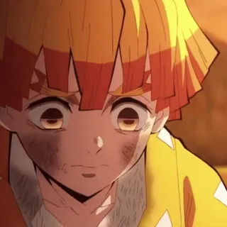 ⚡ 44417312 Zenitsu Agatsuma Demon Slayer Anime, Manga, Demon Slayer, Zenitsu, Postać whatsapp sticker