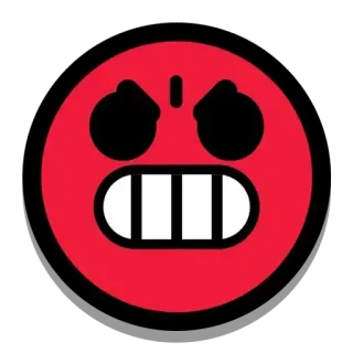 🤬 41962d50 enojado, rojo, emoji, expresión, cara, gruñón telegram sticker
