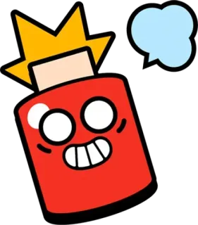 😡 599e12bb pegatina, dibujo animado, bomba, explosivo, rojo, dinamita telegram sticker