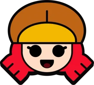 🙂 7c717b33 Jessie Brawl Stars Videojuego, Personaje, Jessie, Brawl Stars, Dibujos animados, Sticker juego telegram sticker