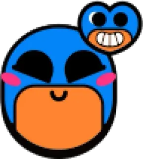 ❤️ 884e1c43 brawl stars, el primo, sticker, videojuego, personaje, lindo, avatar telegram sticker