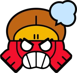 😡 bf637279 enojado, expresión, cangrejo, rojo, dibujos animados, emoji telegram sticker