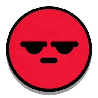 😡 cea74f39 Emoji, Rojo, Genial, Cara, Gafas de sol, Expresión telegram sticker